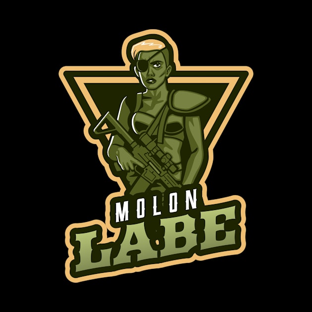 Woman With A Rifle | Molon Labe by Mega Tee Store