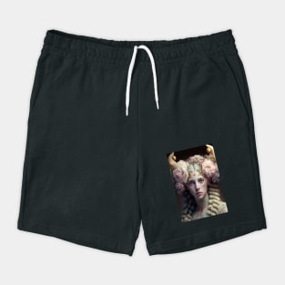 Cute Kawaii Girl Centaur Covered in Rococo Blooms Shorts