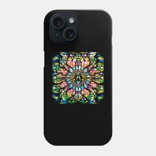 Stained Glass Lotus Flower Mandala Phone Case