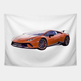 Huracan Performante Cartoon Tapestry