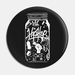 Hip Hop Music In A Jar Pin