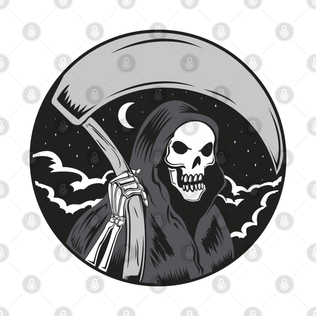 Grim Reaper in the Night by Joebarondesign