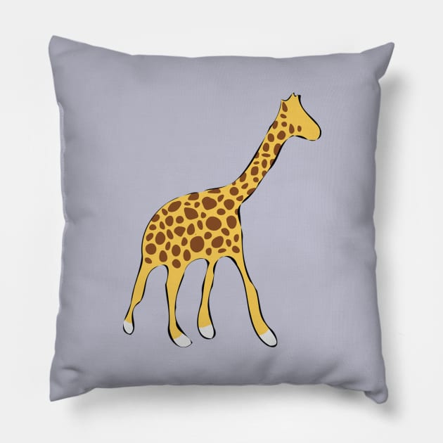 Cute Giraffe Pillow by MiljanaVuckovic