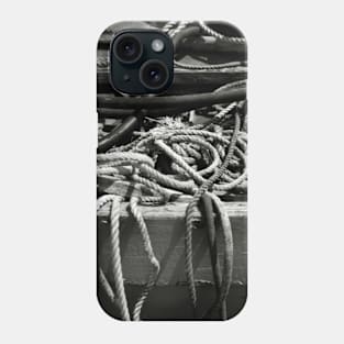 Ropes used in fishing - Brancaster Staithe, norfolk, UK Phone Case