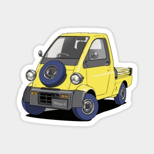 Yellow Daihatsu Midget 2 Van Magnet