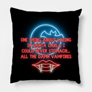 Vampires! Blue Pillow