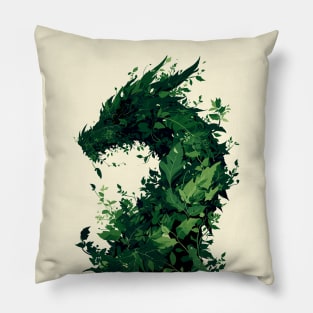 Leafy dragon deity Pillow