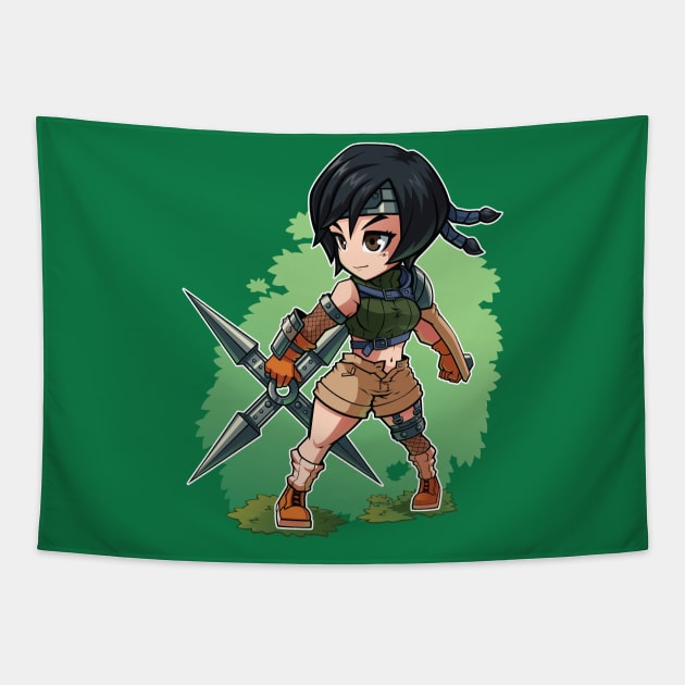 Yuffie Chibi Tapestry by Xar623