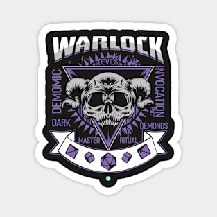 Warlock Tabletop Class Pen and Paper DnD Gift Magnet