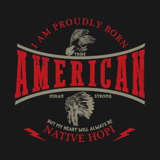 Hopi  Tribe Native American Indian Strong Pride Retro T-Shirt