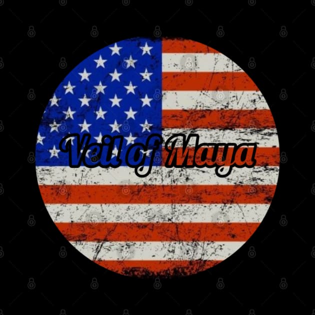 Veil of Maya / USA Flag Style by Mieren Artwork 