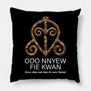 Odo Nnyew Fie Kwan (Love does not lose its way home) Pillow