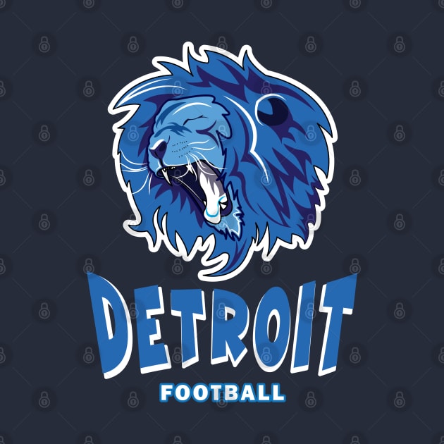 Detroit Football Lions by ArticArtac