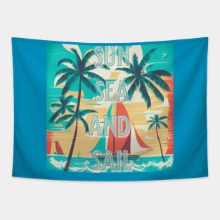 Sun, sea and sail, cruising lovers Tapestry