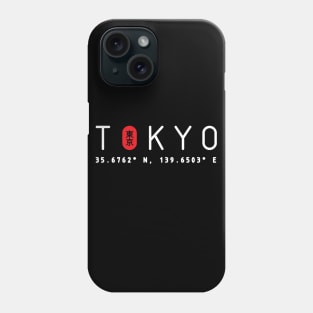 Tokyo Japan Coordinates Urban Streetwear White Phone Case