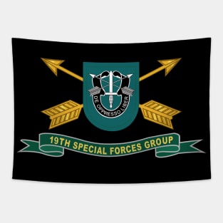 19th Special Forces Group - Flash w Br - Ribbon X 300 Tapestry