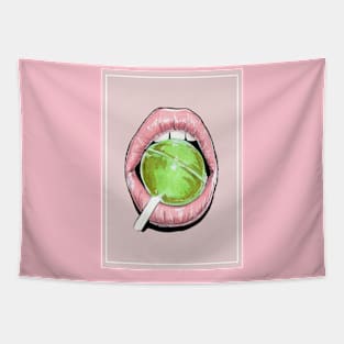 Green Lollipop Tapestry