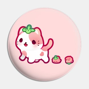Strawberry Cats Pin