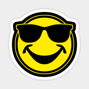 COOL yellow SMILEY BRO with sunglasses Magnet