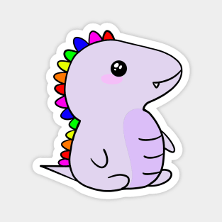 Cute Rainbow Baby Dinosaur for Dino Fans Magnet