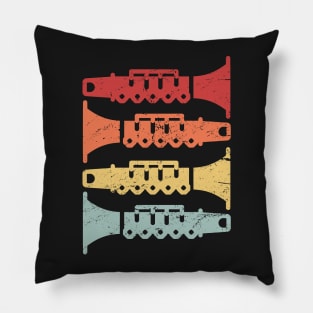 Retro Vintage Clarinets | Marching Band Pillow