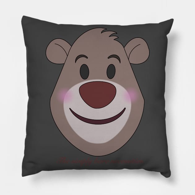 The bare necessities Pillow by BeckyDesigns