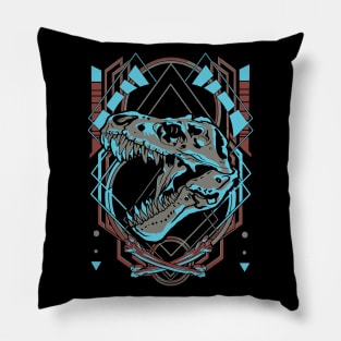 Geometric Dino Pillow