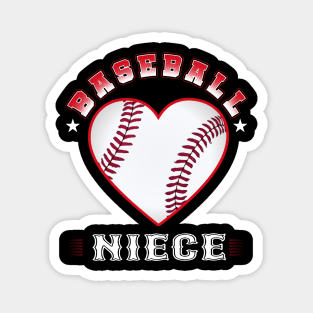 Niece Baseball Team Family Matching Gifts Funny Sports Lover Player Magnet