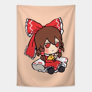 Mudwizard draws another reimu hakurei fumo plush / touhou memes Tapestry