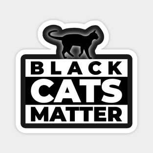 Black Cats Matter Magnet