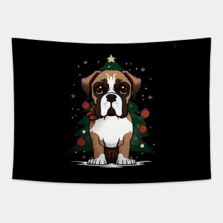 Boxer christmas Tapestry