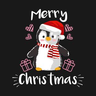 Cute Penguin Merry Christmas T-Shirt