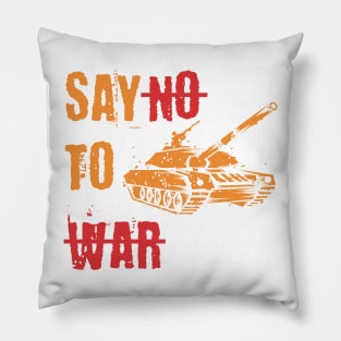 stop war shirt. classic eye catching design Pillow