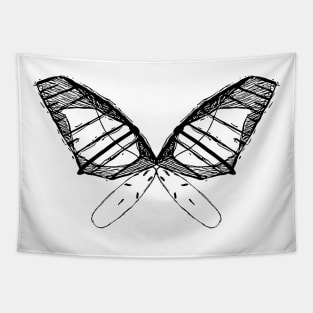 Windsurfing butterfly Tapestry