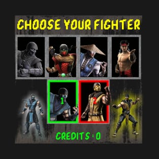 Choose your fighter Mortal Kombat Team T-Shirt