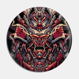 Great Skull Samurai Mecha Illutration 2 Pin