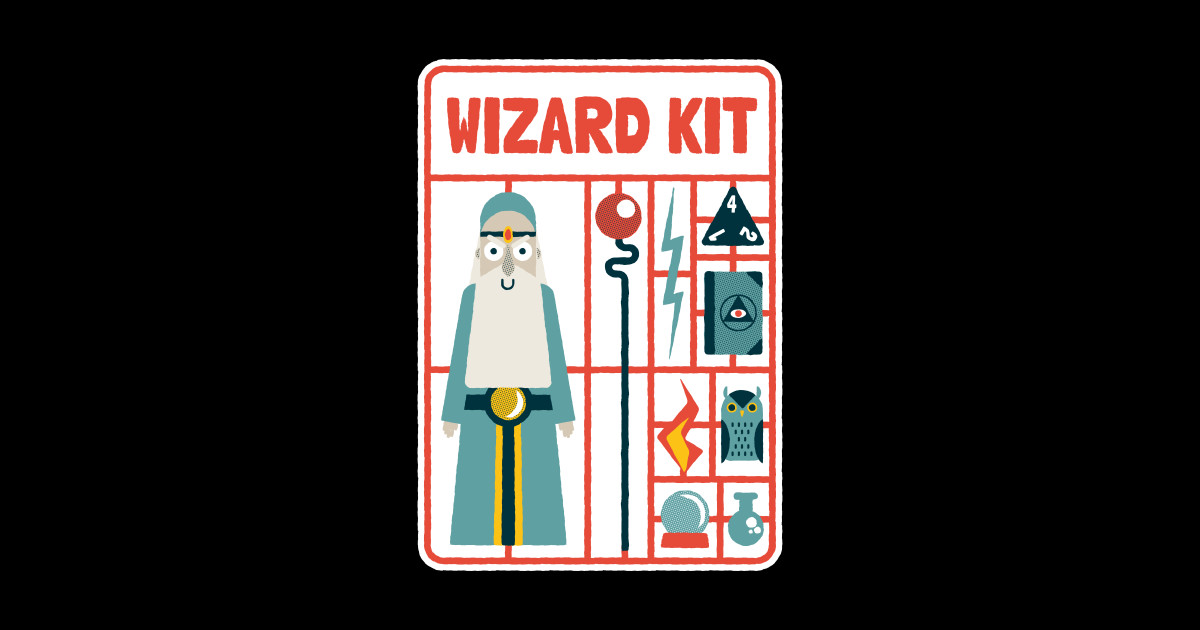 Wizard kit - Dungeons And Dragons - Sticker | TeePublic