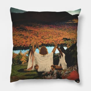 A landscape Pillow