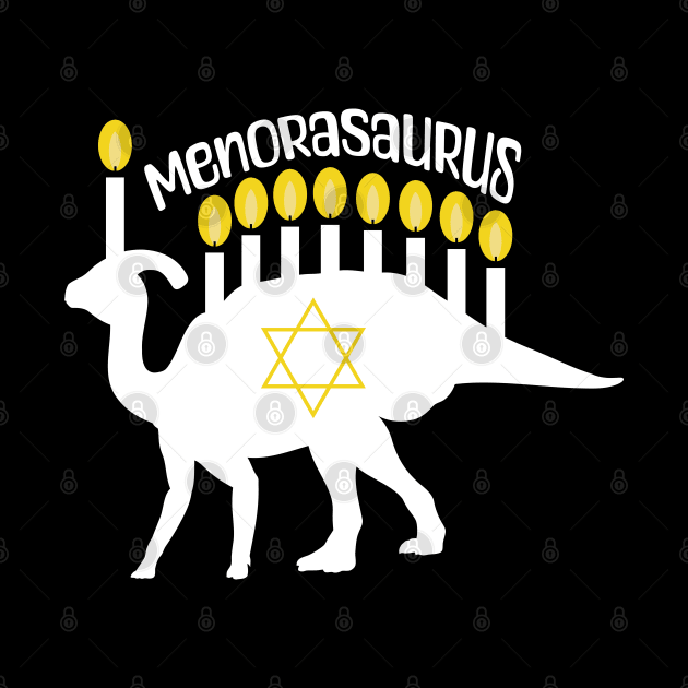 MenoraSaurus - Hanukkah Joke by Mey Designs