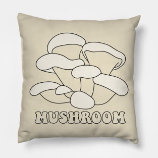 Groovy mushroom - vintage 70 style Pillow