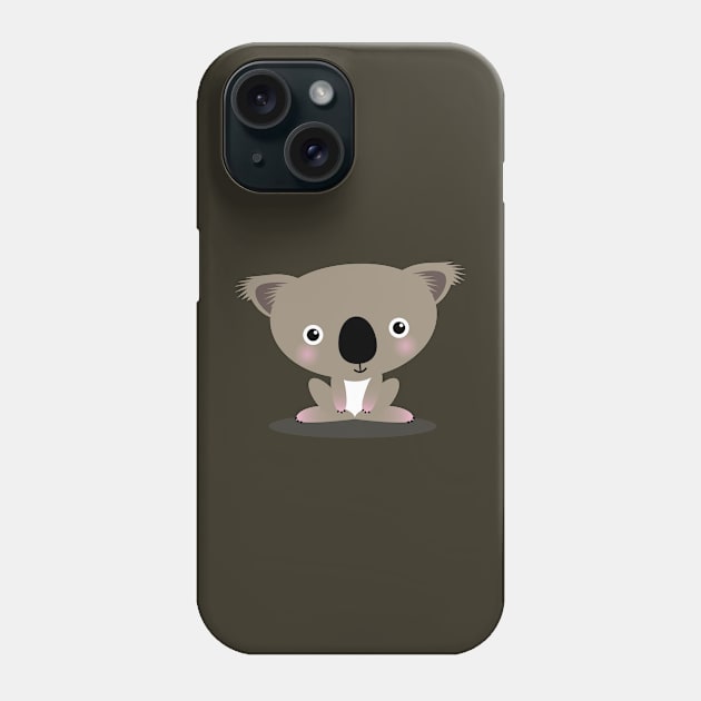 Kawaii Koala Illustration Phone Case by Piakolle