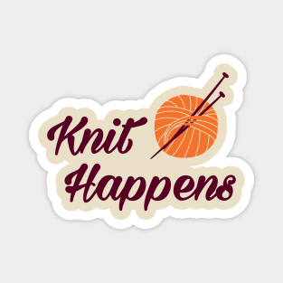 Knit happens Magnet