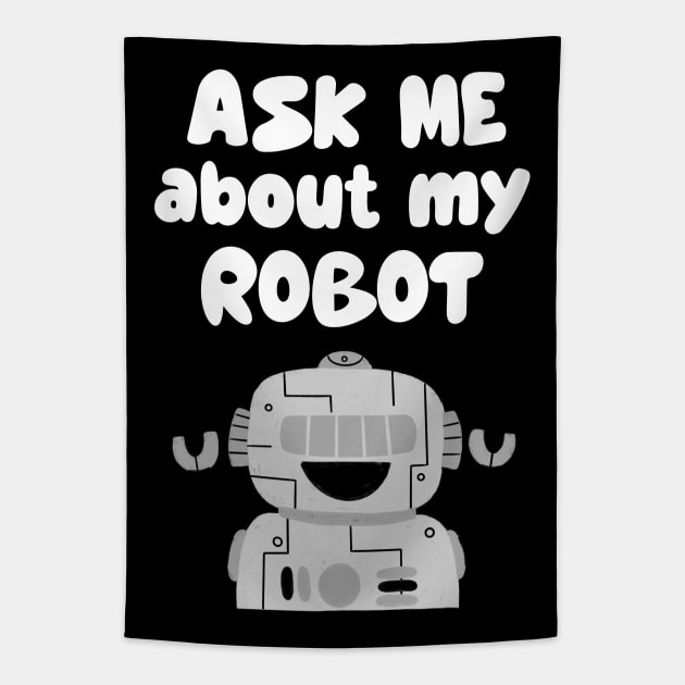 Ask Me About My Robot Tapestry by juinwonderland 41