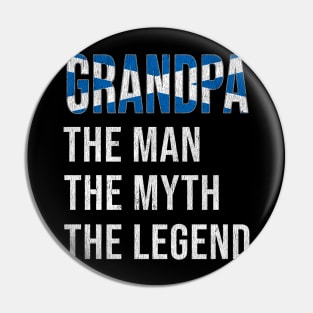 Grand Father Scottish Grandpa The Man The Myth The Legend - Gift for Scottish Dad With Roots From  Scotland Pin