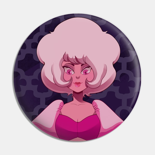 Pink Diamond Pin by PocketPainter