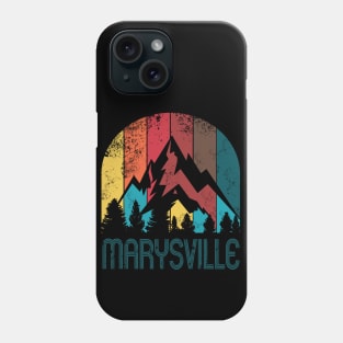 Retro City of Marysville T Shirt for Men Women and Kids Phone Case