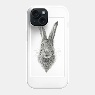 the serious hare Phone Case