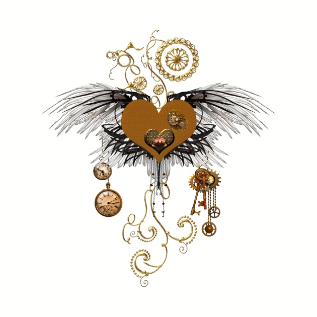 Wonderful steampunk heart with clocks and gears by Nicky2342