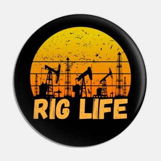 Oil Rig Worker Pin