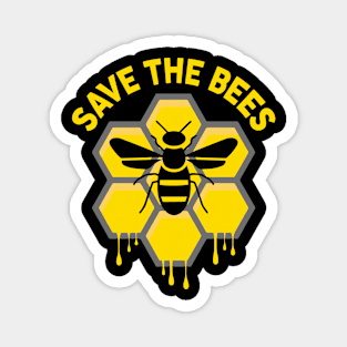 Save the Bees Environmentalist T-Shirt Magnet